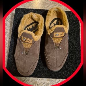 Ecko Red Suede Leather Slip On House Slippers/Shoes